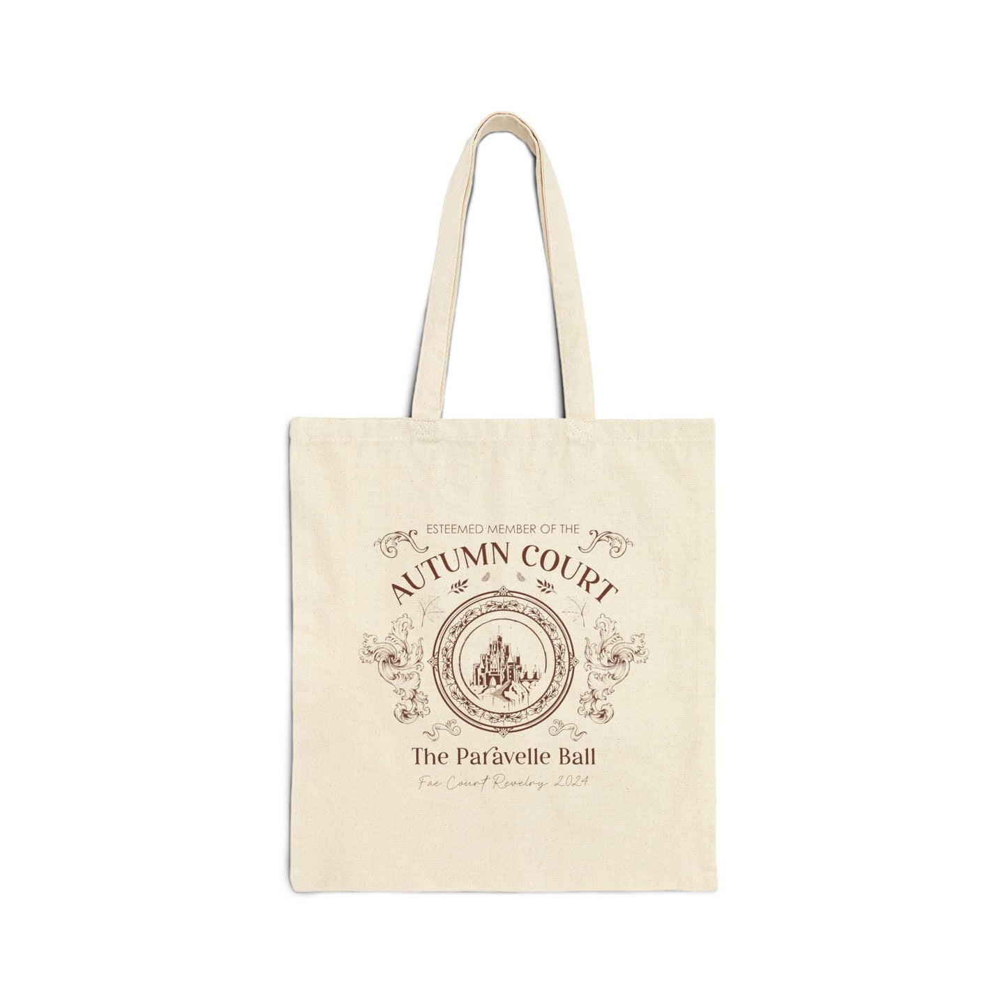 Autumn Court Cotton Canvas Tote Bag