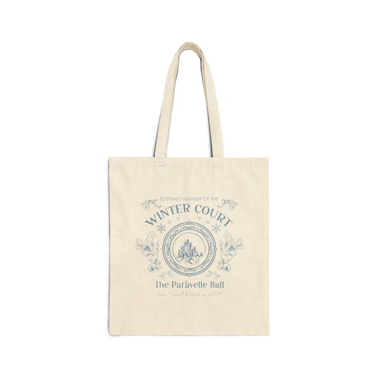 Winter Court Paravelle Ball 2024 Cotton Canvas Tote Bag