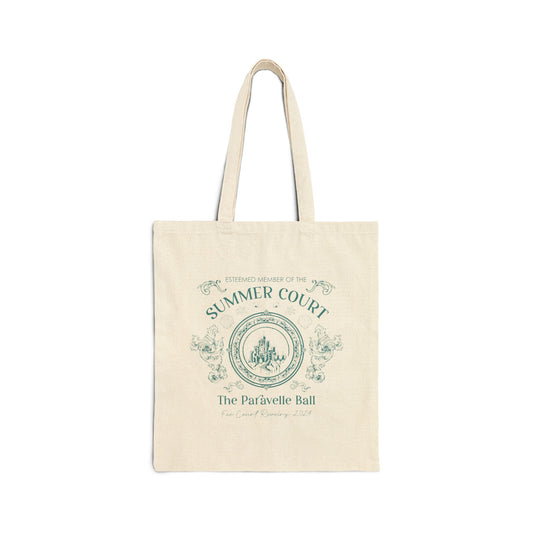 Summer Court Paravelle Ball 2024 Cotton Canvas Tote Bag